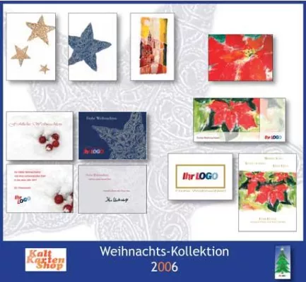 Bild: Weihnachtskarten mit Logo – Sonderaktion bis zum 8. November 2006 - Karten schon ab 0,40 Euro