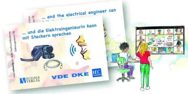 Können Stecker miteinander sprechen? Ein Kinderbuch macht die Welt der Normen sichtbar Bild: Können Stecker miteinander sprechen? Ein Kinderbuch macht die Welt der Normen sichtbar