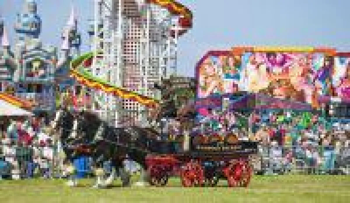 eine Kutsche bei der West Show auf Guernsey