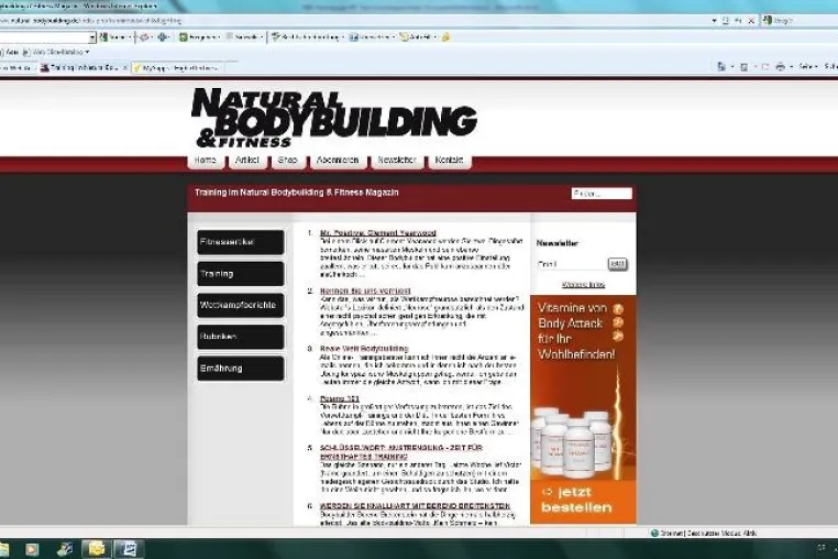 natural-bodybuilding.de ist da Bild: natural-bodybuilding.de ist da