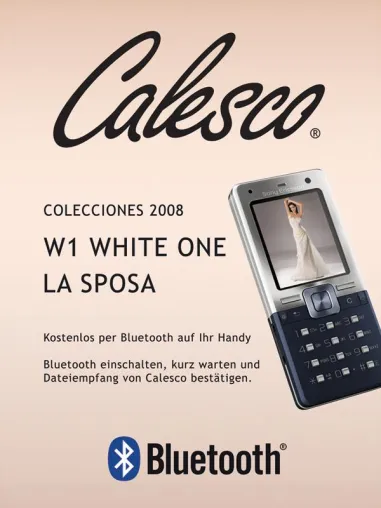 Calesco bringt Brautmode aufs Handy Bild: Calesco bringt Brautmode aufs Handy