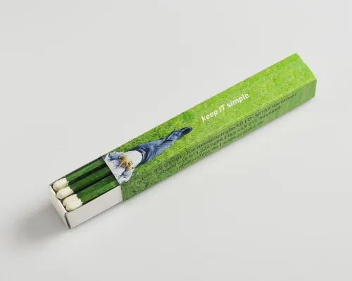 Bild: „Glänzende Aussichten“ für individuelle Zündholzwerbung