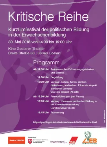 Bild: Zeigt her eure Filme - Kurzfilmfestival Goslar
