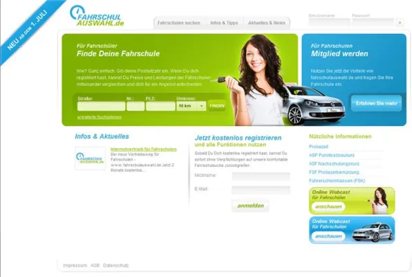 Bild: Internetvertrieb für Fahrschulen