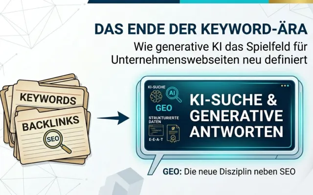 Bild: Das Ende der Keyword-Ära: Wie generative KI das Spielfeld für Unternehmenswebseiten neu definiert