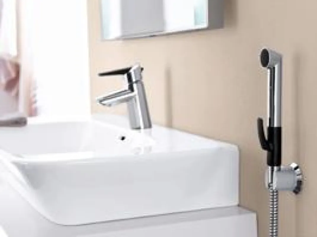 Flexibel, ergonomisch, sauber: Die HANSA Funktionsbrause. Foto: Hansa Armaturen GmbH