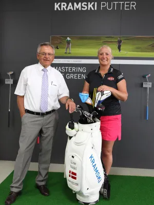 Start in eine neue Golfsaison für Putt-Proette Line Vedel Bild: Start in eine neue Golfsaison für Putt-Proette Line Vedel