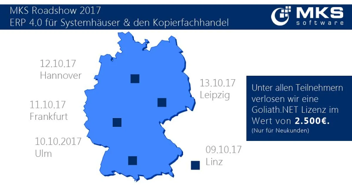 MKS Roadshow-Karte ERP 4.0