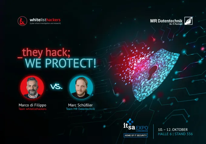 Bild: MR@it-sa 2023: they hack - WE PROTECT