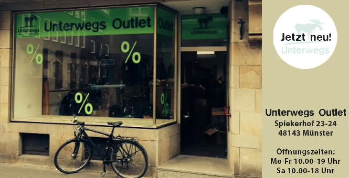 Jetzt neu! Unterwegs Outlet in Münster