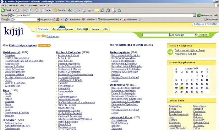 Bild: eBay-Tochter Kijiji mit neuem Erscheinungsbild