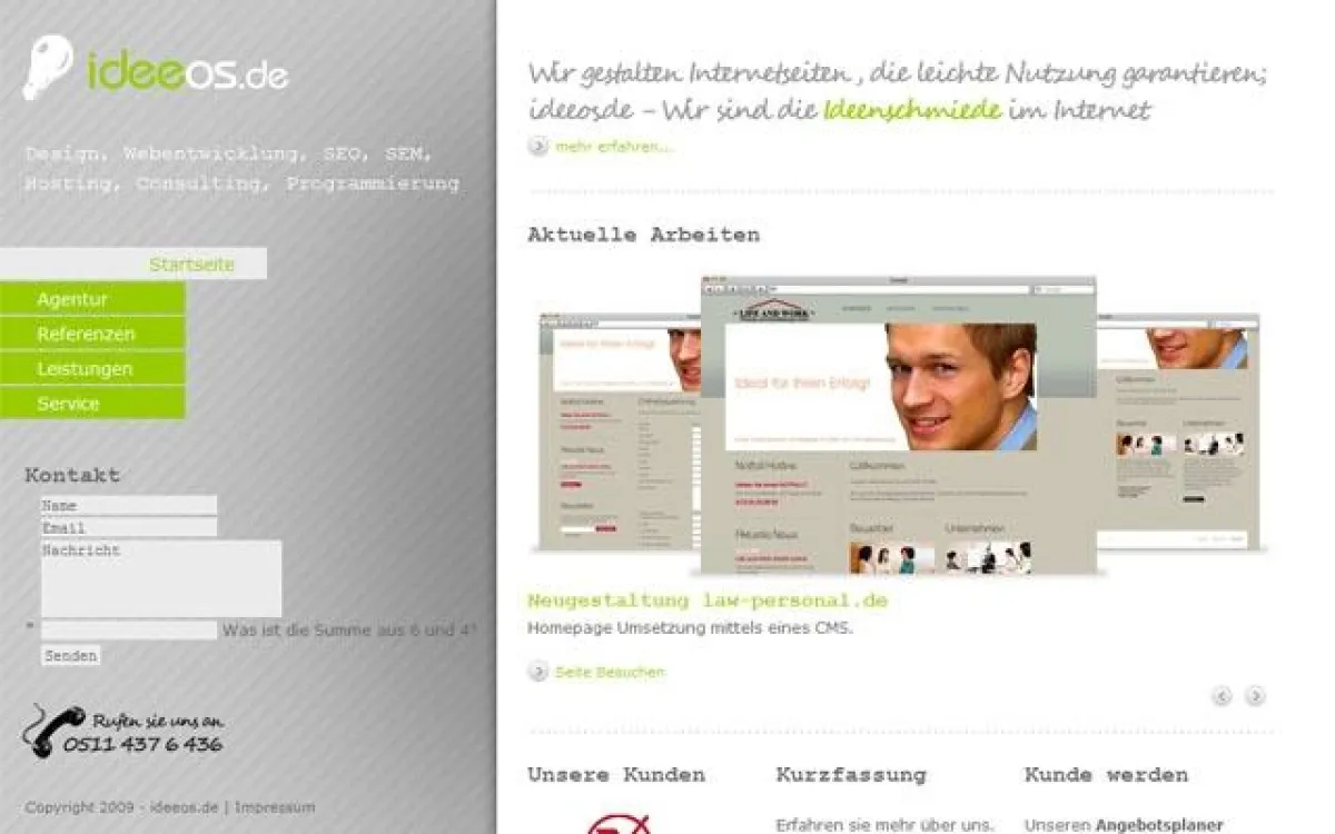 ideeos.de Relaunch