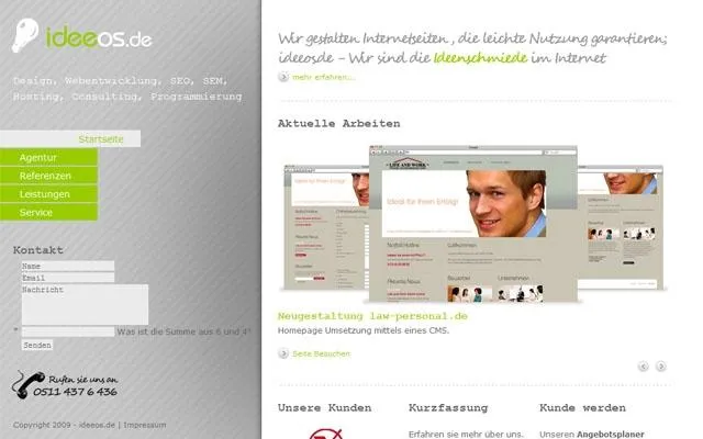 Bild: Relaunch der ideeos.de Webseite fertiggestellt
