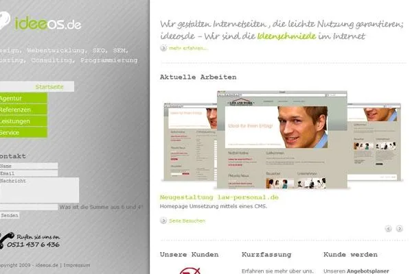Bild: Relaunch der ideeos.de Webseite fertiggestellt