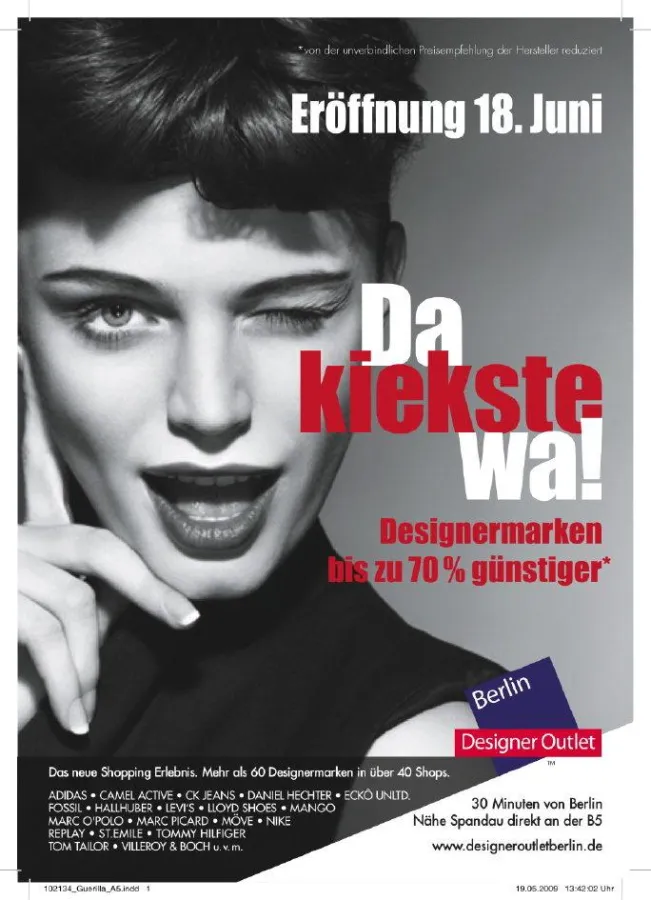 Das neue Designer Outlet Berlin öffnet am 18. Juni