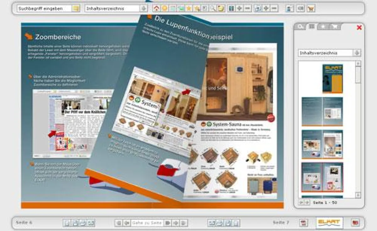 Online blättern, wie in einem echten Katalog
