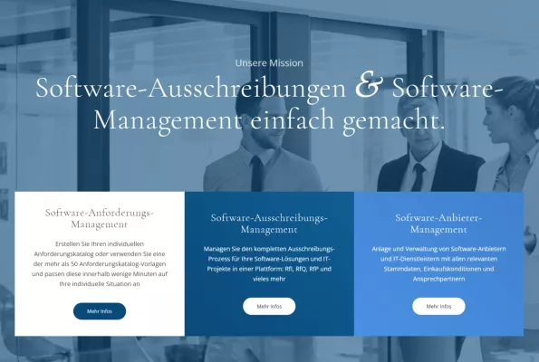 Bild: Professionelle Ausschreibungs-Software vereinfacht IT Software-Auswahl um ein Vielfaches