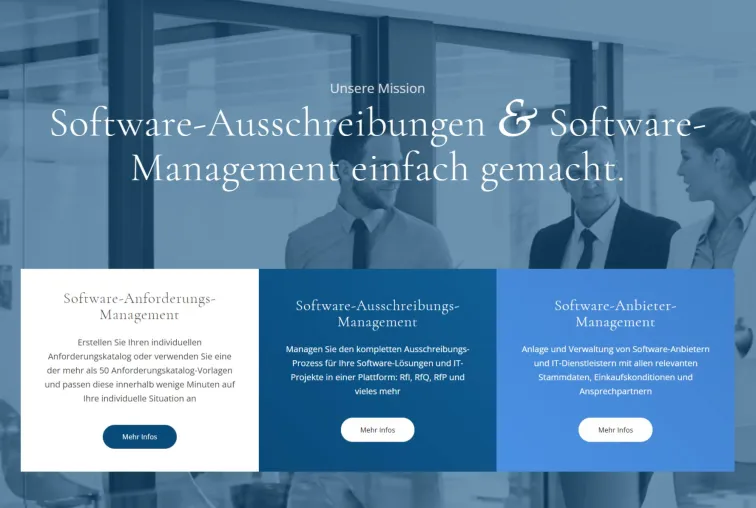 Bild: Professionelle Ausschreibungs-Software vereinfacht IT Software-Auswahl um ein Vielfaches