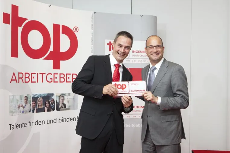 Die dritte Auszeichnung der Kämmerer AG als „Top Arbeitgeber Automotive“ Bild: Die dritte Auszeichnung der Kämmerer AG als „Top Arbeitgeber Automotive“