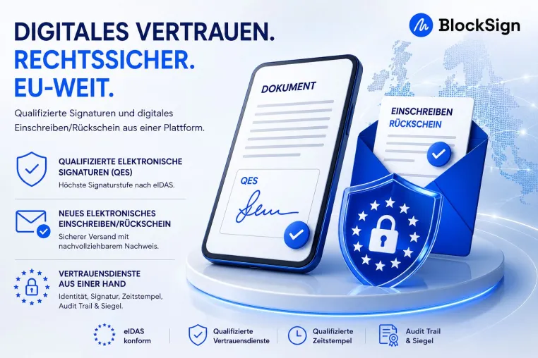 Bild: BlockSign baut Vertrauensinfrastruktur aus: Swisscom bestätigt QES-Partnerschaft – erste Anwendungen live