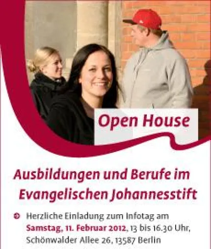 Infotag Ausbildung am 11. Februar im Evangelischen Johannesstift Bild: Infotag Ausbildung am 11. Februar im Evangelischen Johannesstift