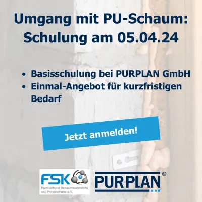 Bild: Präsenzschulung im Umgang mit Diisocyanaten/PU-Schaum am 05.04.2024 in Wallenhorst