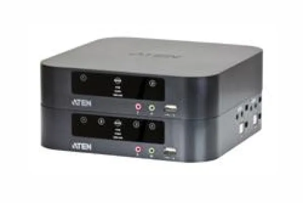 Bild: ATEN stellt zwei Dual View KVMP-Switche im Kompaktformat vor