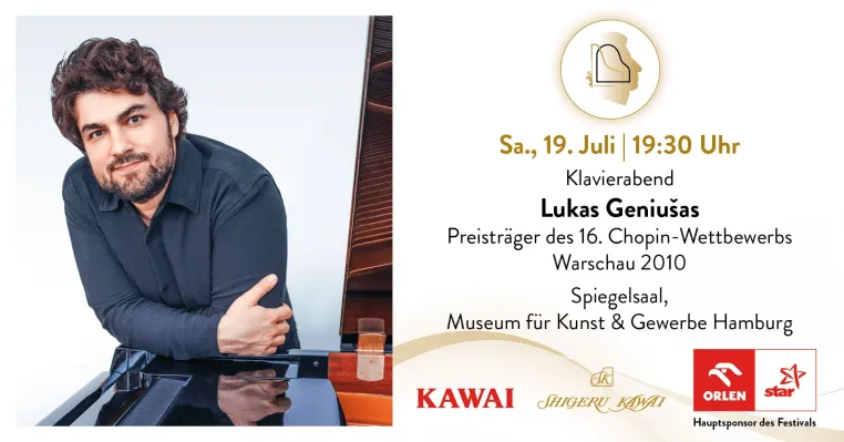 Klavierabend mit Lukas Geniušas im MK&G Hamburg - Abschlusskonzert des Festivals Bild: Klavierabend mit Lukas Geniušas im MK&G Hamburg - Abschlusskonzert des Festivals