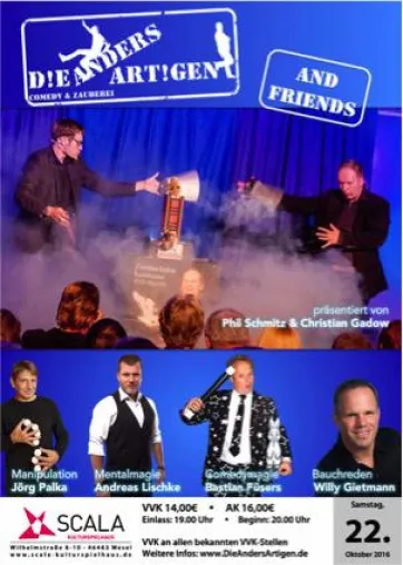 Die AndersArtigen & Friends am 22. Oktober 2016 im Scala Kulturspielhaus Wesel Bild: Die AndersArtigen & Friends am 22. Oktober 2016 im Scala Kulturspielhaus Wesel