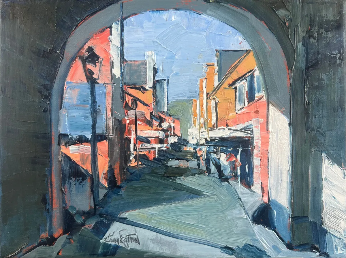 Claus Tegtmeier, Husum Schlossgang (© Galerie Tobien)