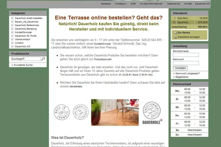 Bild: Holzterrassen online kaufen: dauerholz-shop.de bietet viel Service & Beratung