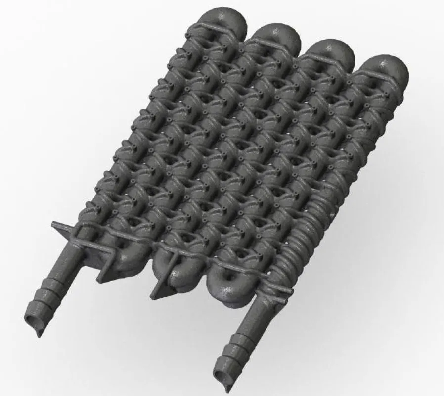 Simulation of a 3D printed reactor (RCPE)