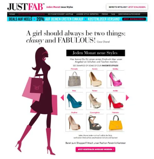 Bild: JustFab startet in Deutschland und Österreich