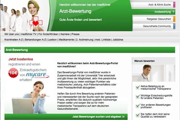 Bild: Arztbewertungsportale auf dem Prüfstand – medführer als bestes Portal bewertet