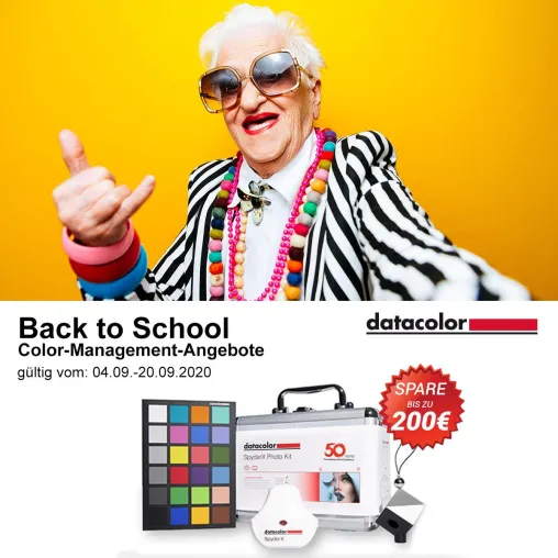 Bild: Jetzt bis zu 200 € beim Kauf von Datacolor® Farbmanagement-Produkten sparen