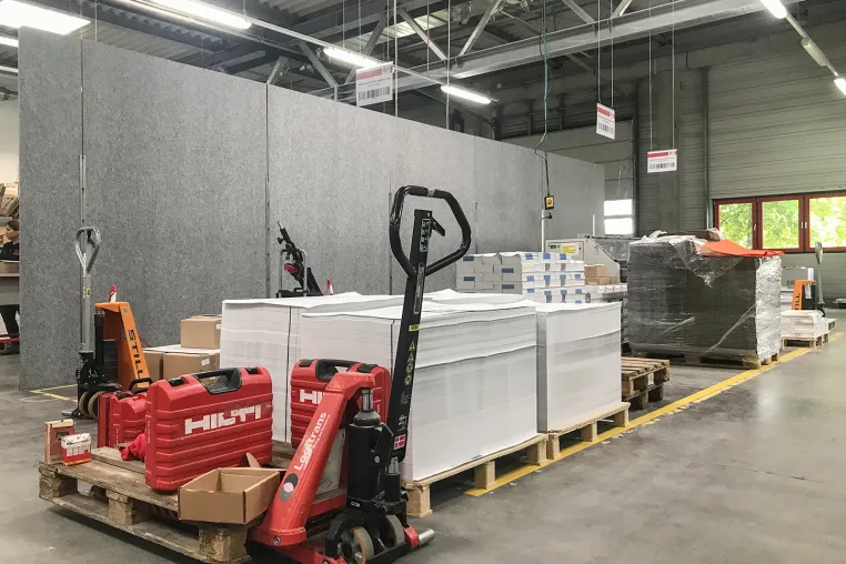 Bild: pure Stellwand jetzt auch für den Industriebereich
