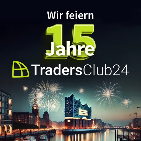 TradersClub24 feiert 15-jähriges Jubiläum: Wachstum, Innovation und starke Partnerschaften Bild: TradersClub24 feiert 15-jähriges Jubiläum: Wachstum, Innovation und starke Partnerschaften