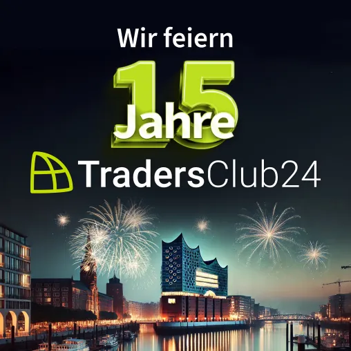 TradersClub24 feiert 15-jähriges Jubiläum: Wachstum, Innovation und starke Partnerschaften Bild: TradersClub24 feiert 15-jähriges Jubiläum: Wachstum, Innovation und starke Partnerschaften
