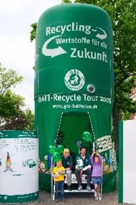 Bild: Batterie-Recycling - Umweltschutz zum Mitmachen - GRS Batterien startet BATT-Recycle Tour 2009
