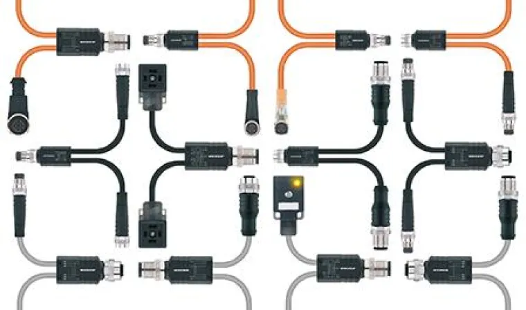 Bild: Y-Verteiler mit Kabelabgang