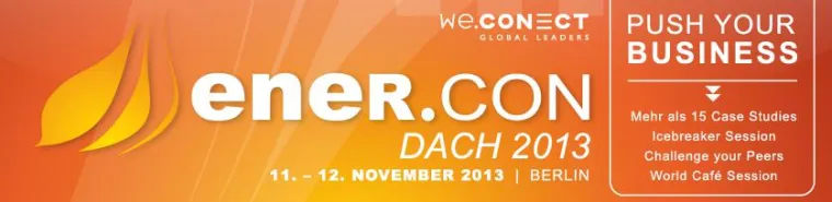 ener.CON DACH 2013 Konferenz - Preview Bild: ener.CON DACH 2013 Konferenz - Preview