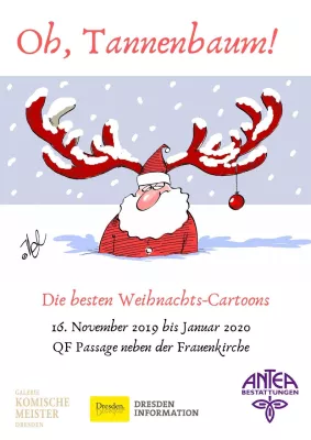 Bild: Die besten Weihnachts-Cartoons in Dresden mit großer Spendenaktion für neue Bäume im neuen Jahr