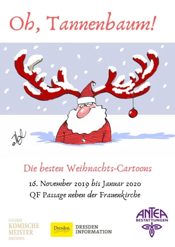 Die besten Weihnachts-Cartoons in Dresden mit großer Spendenaktion für neue Bäume im neuen Jahr Bild: Die besten Weihnachts-Cartoons in Dresden mit großer Spendenaktion für neue Bäume im neuen Jahr