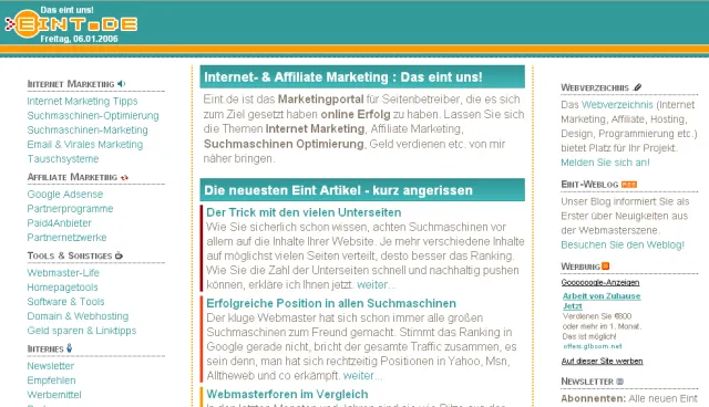 Bild: 17-Jähriger eröffnet Marketing-Portal Eint.de