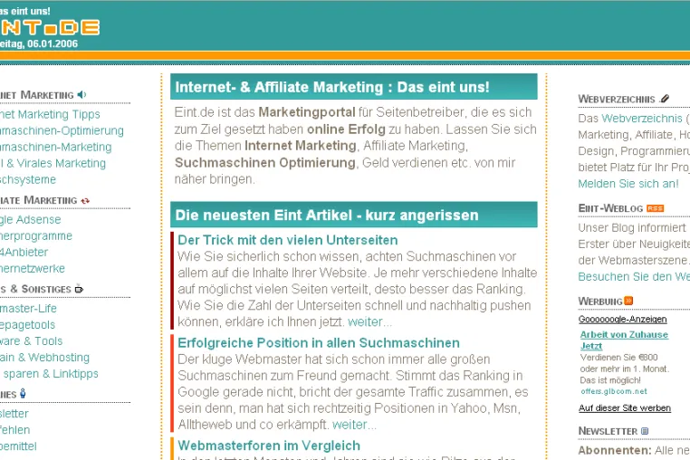 17-Jähriger eröffnet Marketing-Portal Eint.de Bild: 17-Jähriger eröffnet Marketing-Portal Eint.de