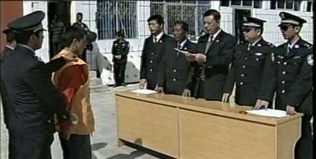 Verurteilung eines Tibeters durch ein chinesisches Gericht