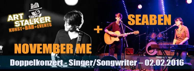 Bild: Doppelkonzert im ART Stalker: Das Duo Seaben + November Me