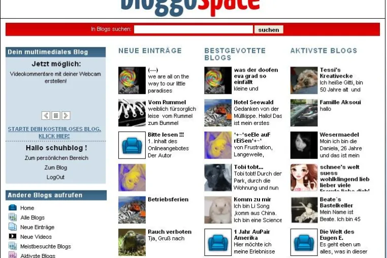 Bild: bloggorilla.de mit neuen Features