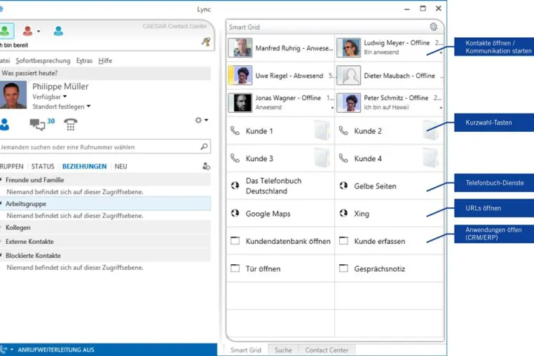 Lync weitergedacht: CAESAR liefert Innovationen mit Durchschlagskraft Bild: Lync weitergedacht: CAESAR liefert Innovationen mit Durchschlagskraft