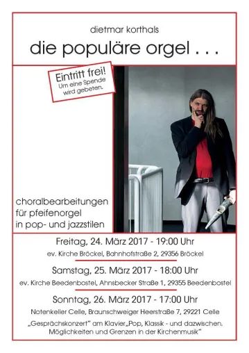 Bild: „die populäre orgel“ - Konzerte in und um Celle